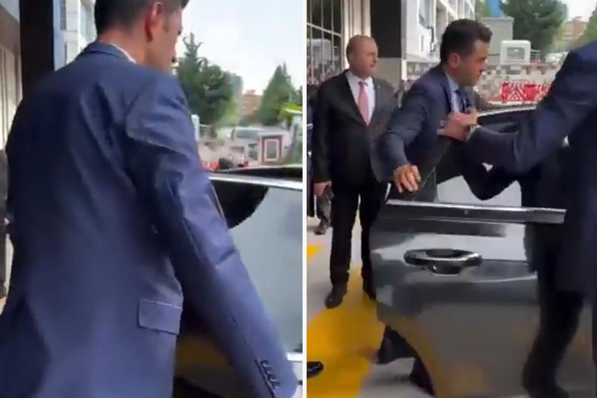 Binali Yıldırım'ın kapısını açan görevlinin kapısını da başkası açtı