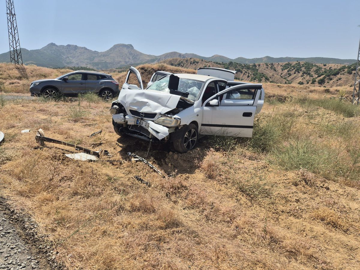 Bingöl'de otomobiller kafa kafaya çarpıştı: 1'i ağır, 10 yaralı