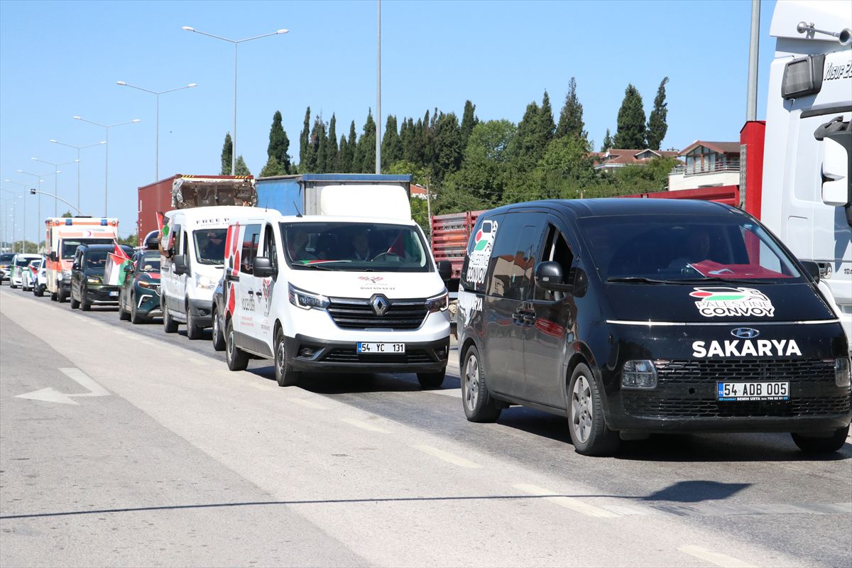 Bosna Hersek'ten hareket eden 'Filistin Konvoyu' Sakarya'ya ulaştı