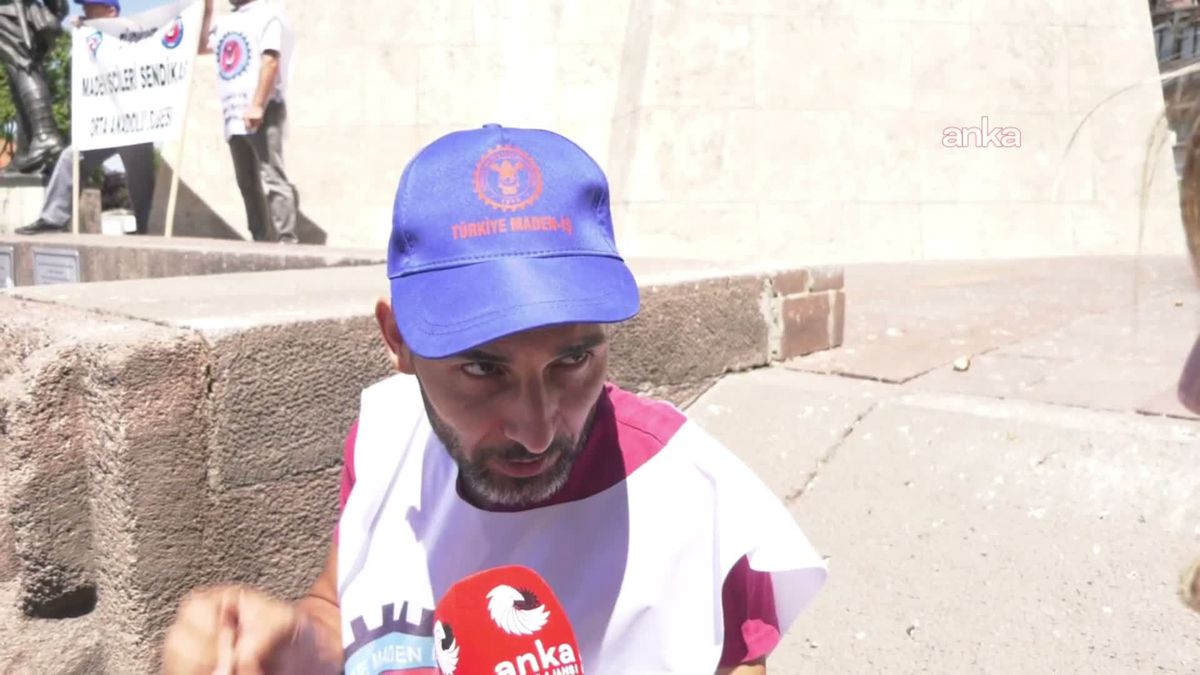 Doruk Madencilik işçileri, Ulus Meydanı'nda eylemlerini sürdürüyor: 'Bu şirket bizi sosyal hizmetlere mahkum bıraktı'