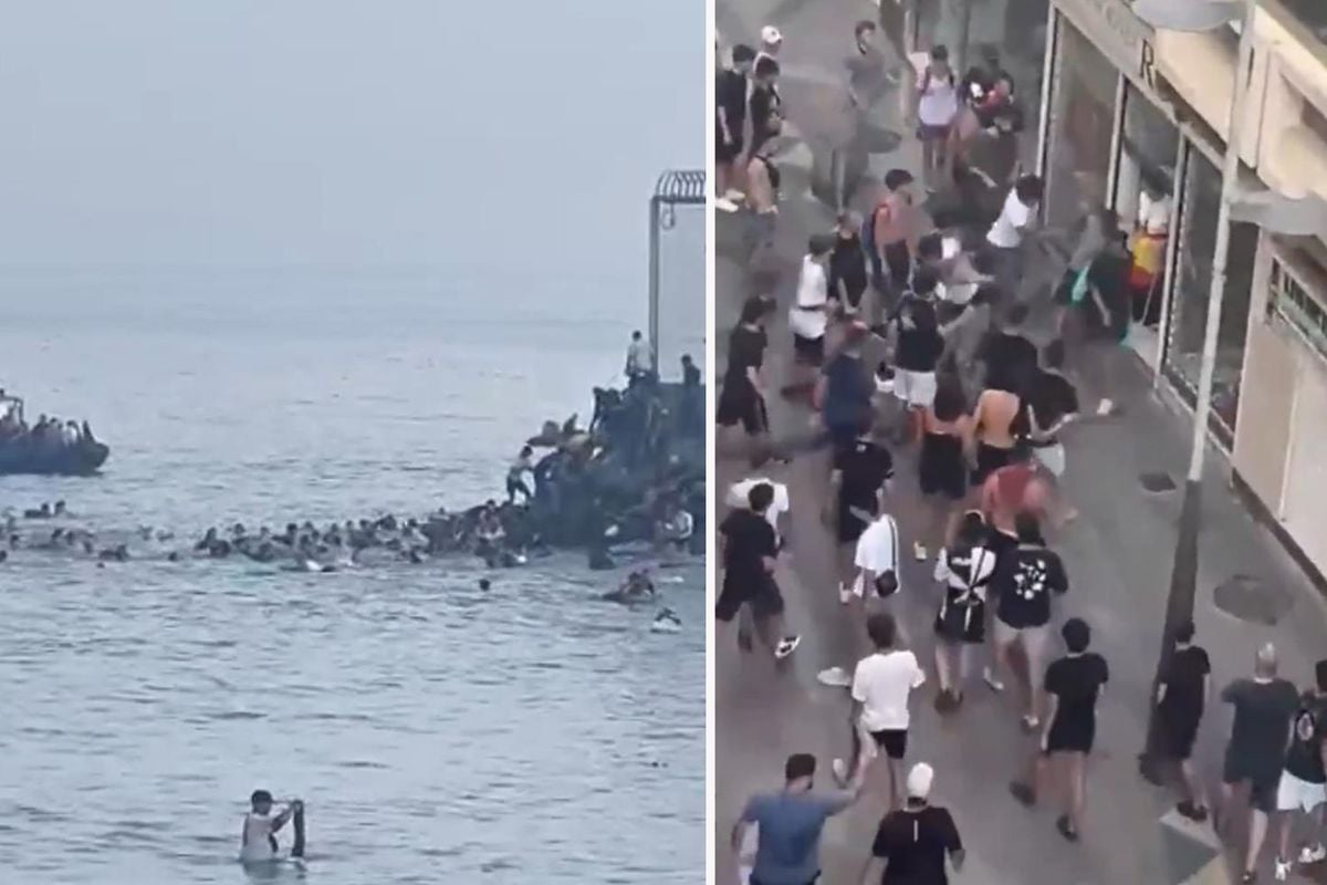 İspanya'da düzensiz göçmen krizi! Yüzerek geldiler, şehri karıştırdılar