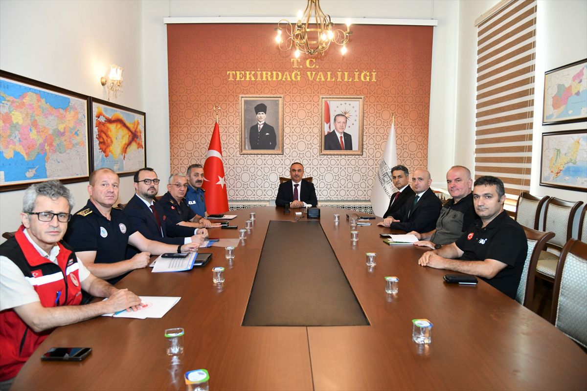 Tekirdağ'da orman yangınlarına karşı alınacak tedbirler değerlendirildi