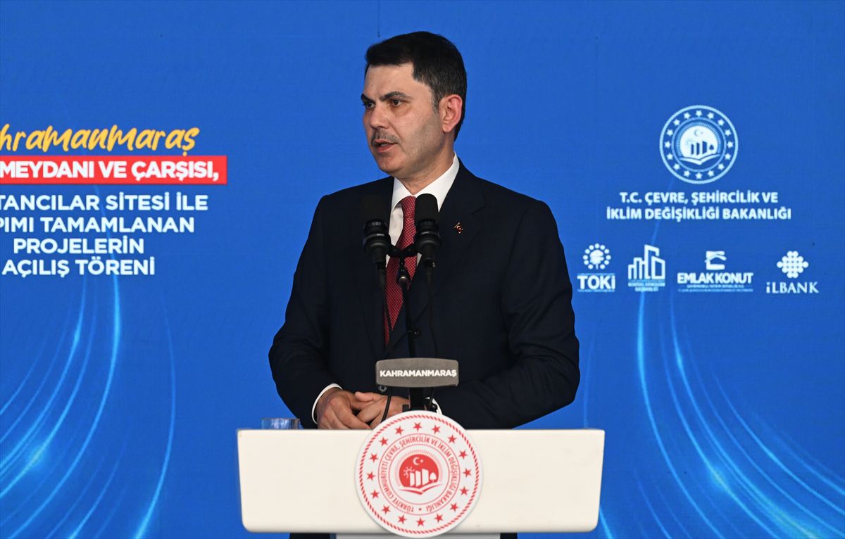 Bakan Kurum Kahramanmaraş'ta tamamlanan projelerin açılışında konuştu: