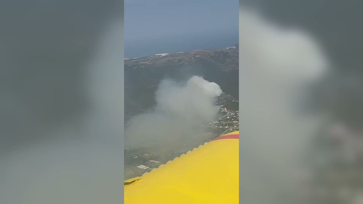Balıkesir'in Marmara ilçesinde orman yangını