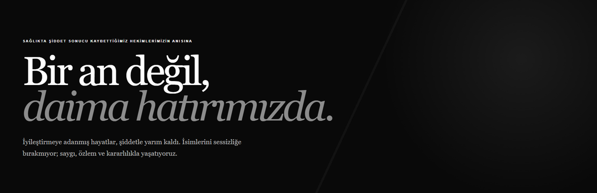 Hekim Birliği'nden sağlıkta şiddet mağduru hekimler için dijital anma duvarı