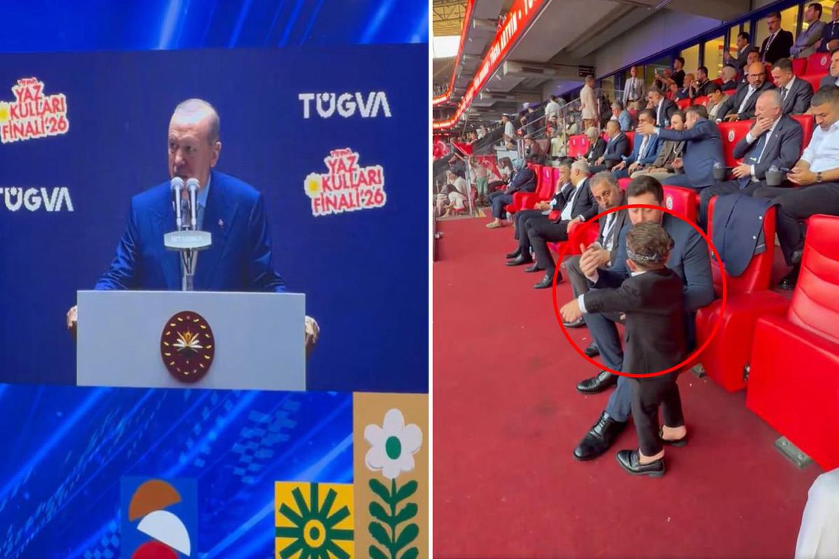 TÜGVA'nın etkinliğine damga vuran görüntü! Çok sinirlendi