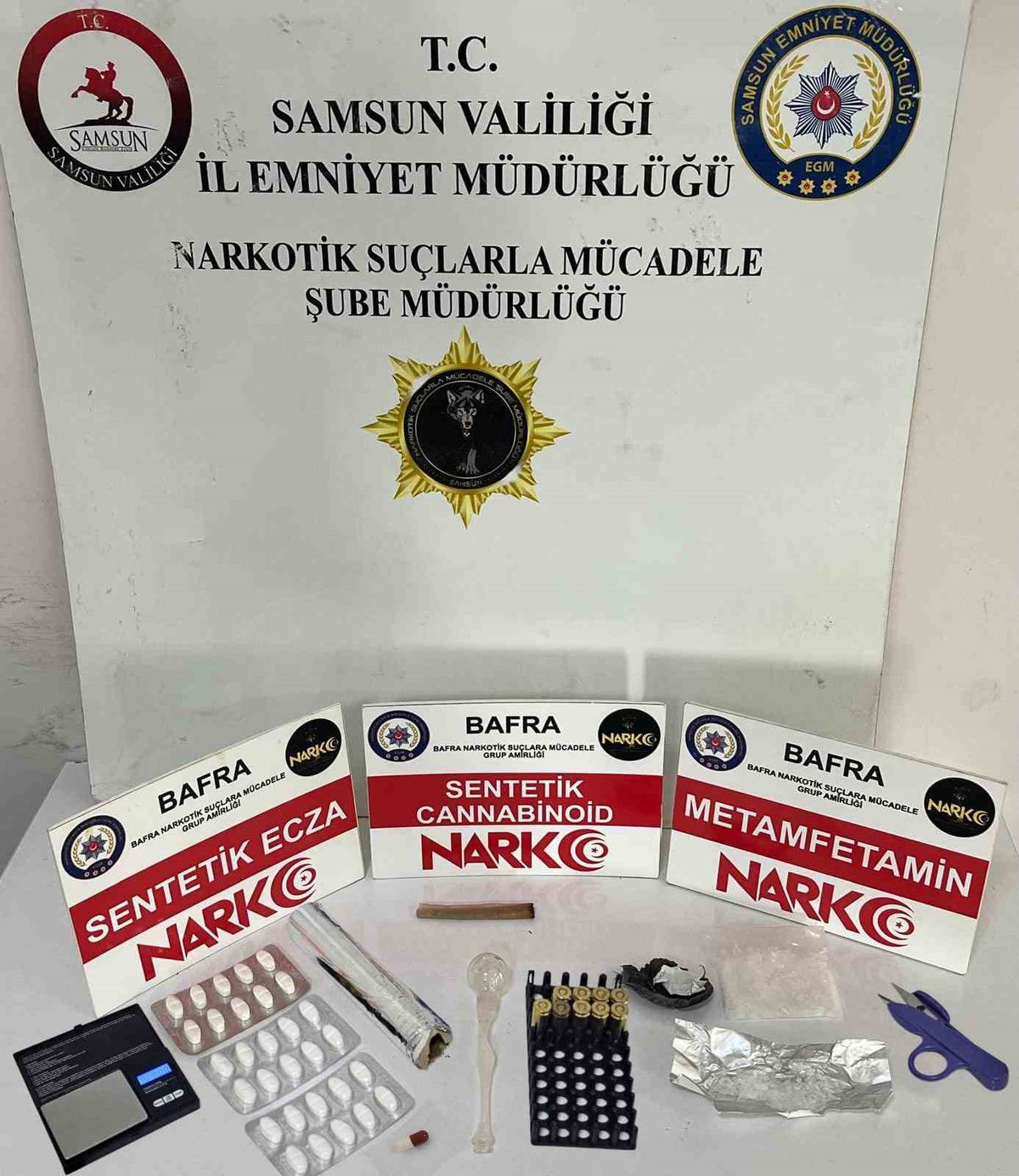 Bafra’da uyuşturucu operasyonu: 2 tutuklama