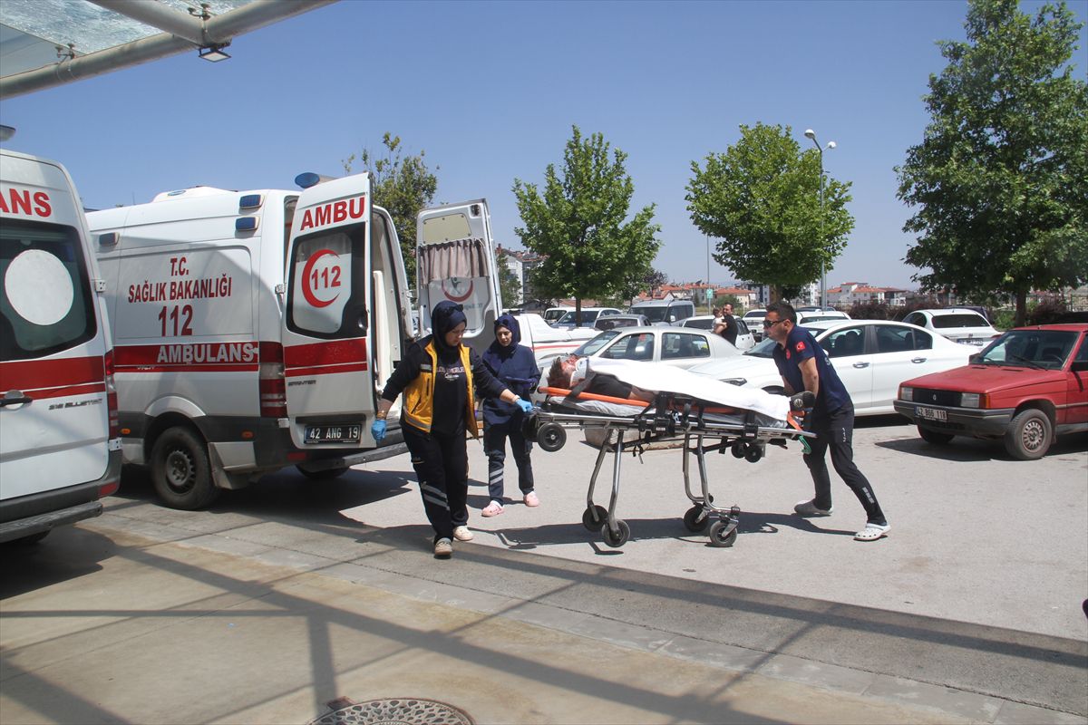 Beyşehir'deki trafik kazasında sürücü yaralandı