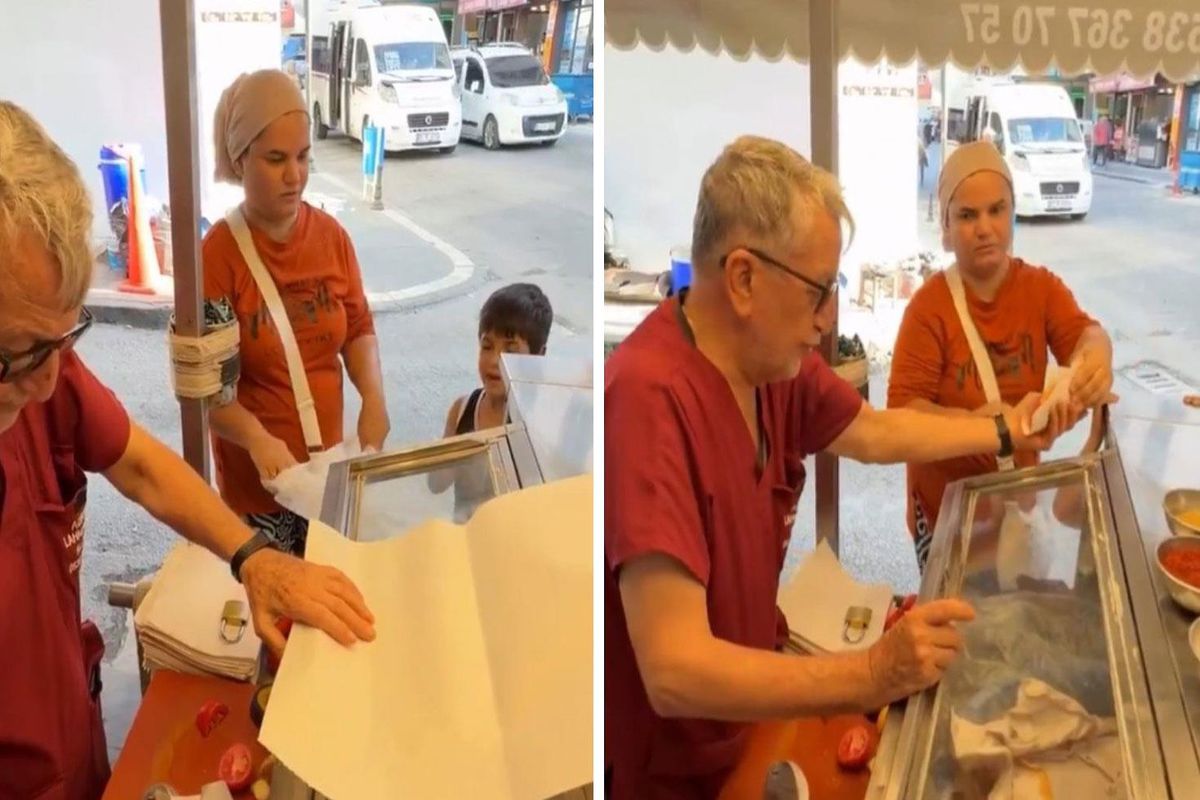 Seyyar satıcıdan çocuğunun yanında anneye tepki çeken sözler: Bir tane alıp bir de ambalaj istiyorsun