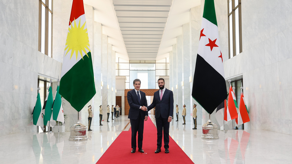 Barzani ve Şara Şam'da buluştu: Ekonomi ve SDG entegrasyonu masada