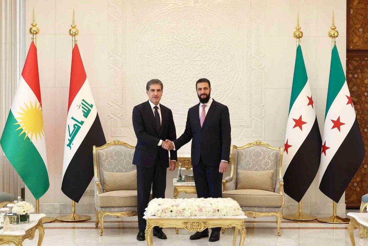 Şam'da Barzani-Eş-Şara Görüşmesi: Suriye Erbil'de Konsolosluk Açacak
