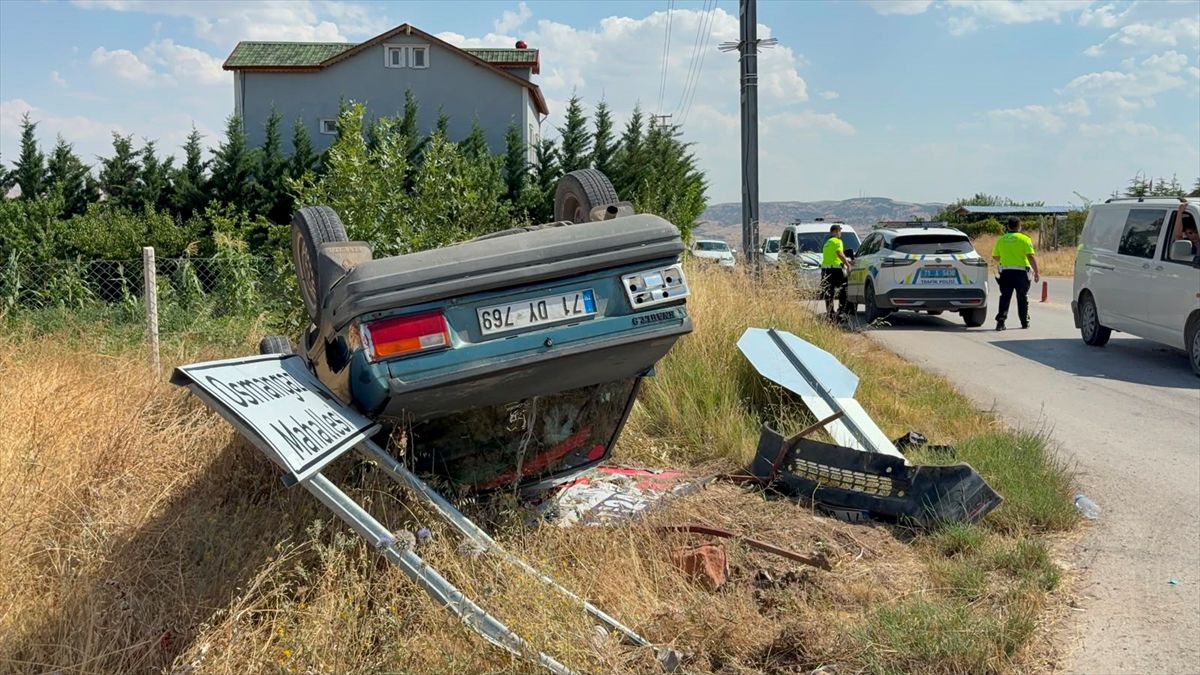 Kırıkkale'de Otomobil Devrildi: Sürücü Yaralandı