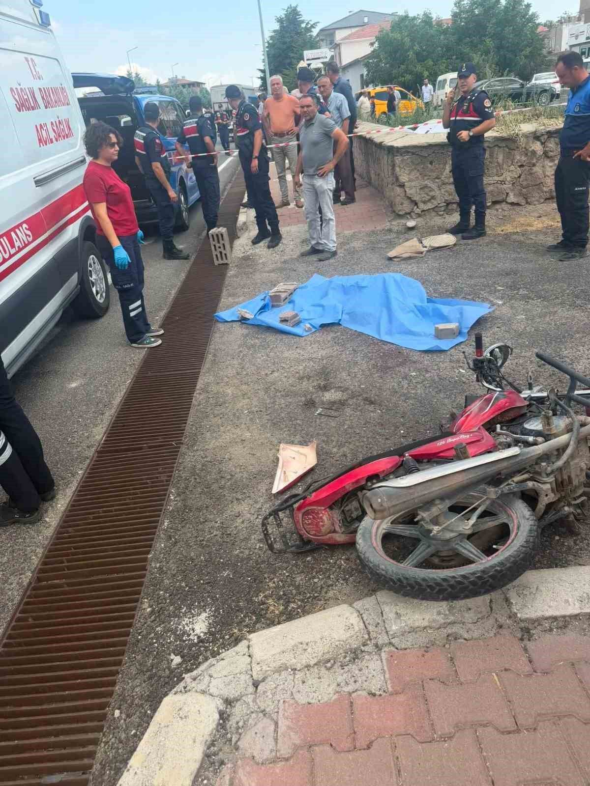 Nevşehir'de 13 Yaşındaki Motosiklet Sürücüsü Kaza Sonucu Hayatını Kaybetti
