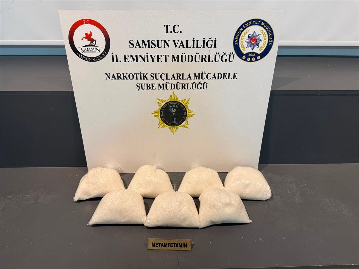 Samsun'da Tırda 7 Kilo Sentetik Uyuşturucu, 2 Gözaltı