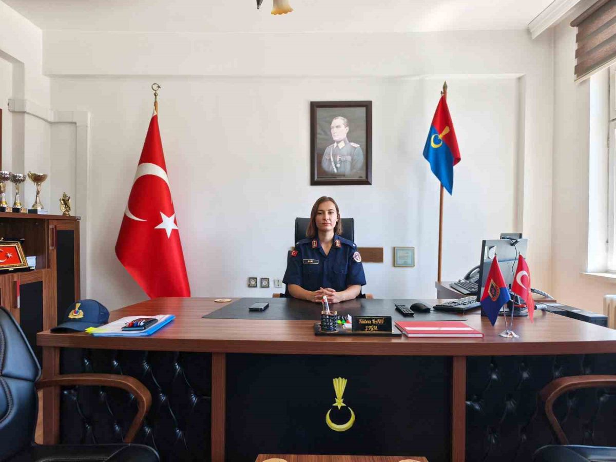 Tokat'ta ilk kadın ilçe jandarma komutanı