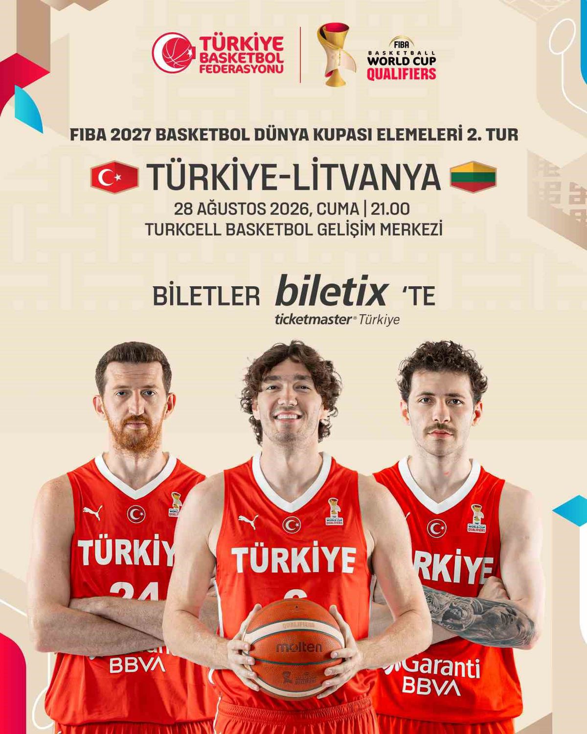 A Milli Basketbol'dan Litvanya maçı biletleri satışta