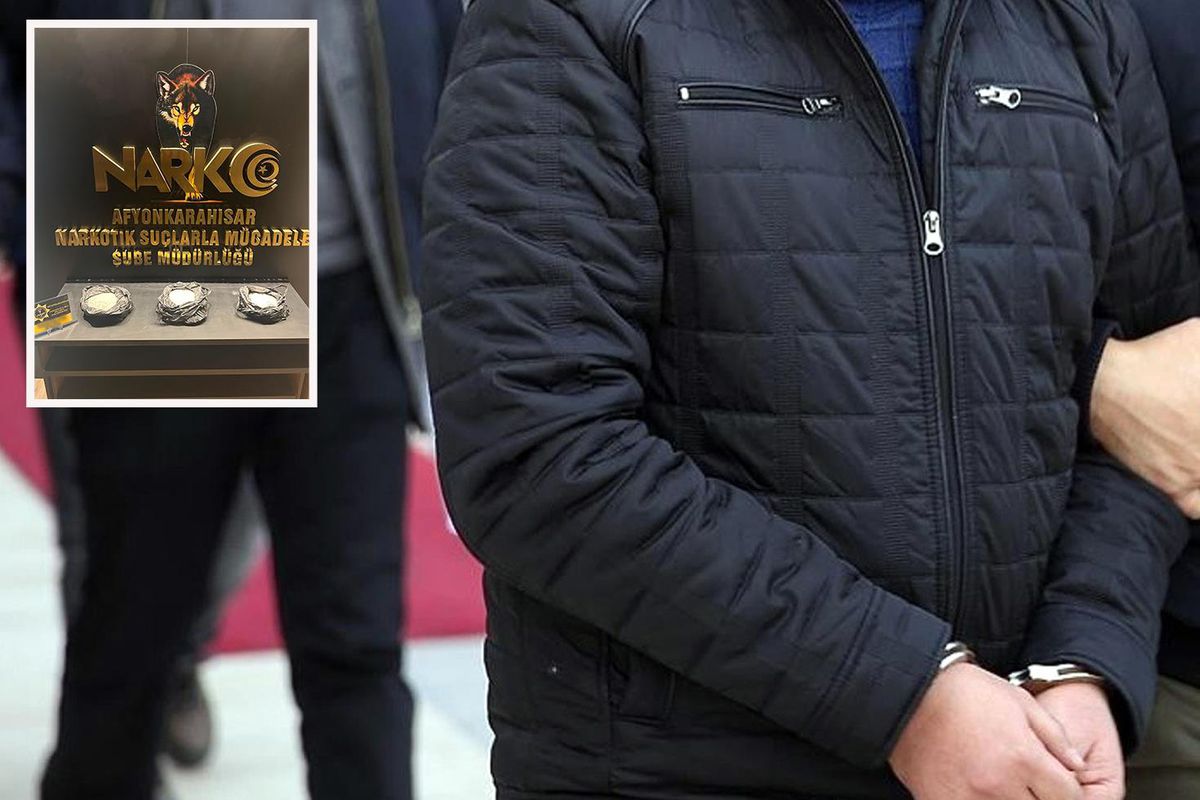 Afyonkarahisar'da 5 kg uyuşturucu hammaddesiyle yakalanan şahıs tutuklandı