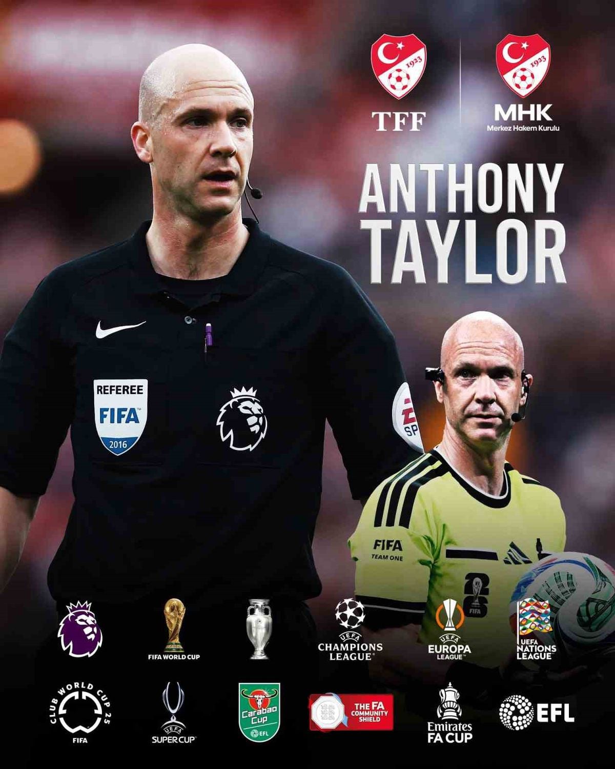 Anthony Taylor, MHK Elit Hakem Direktörü Oldu
