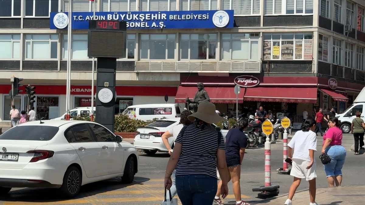 Aydın'da 40 Derece Sıcaklık: Cadde ve Sokaklar Boş Kaldı