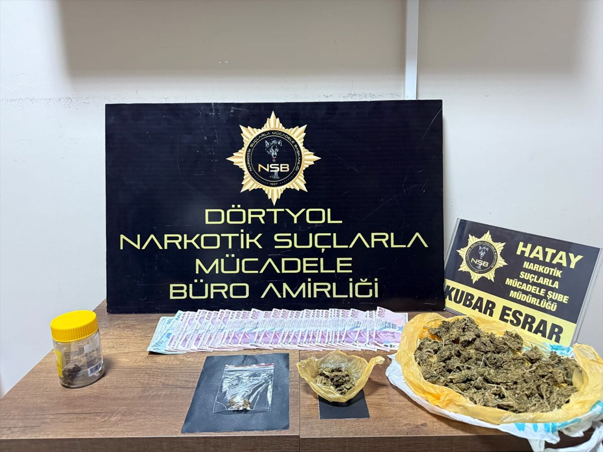 Hatay'da uyuşturucu operasyonu: 2 gözaltı