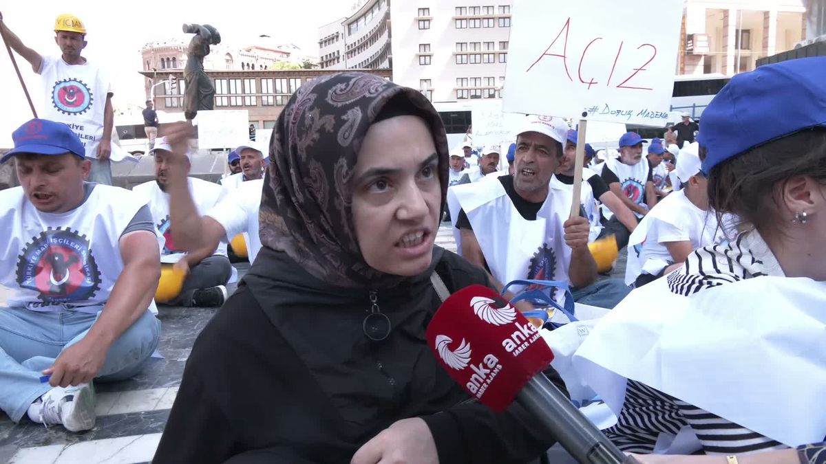 Madenci işçilerin eylemine ailelerinden destek: 'Çok mağduruz'