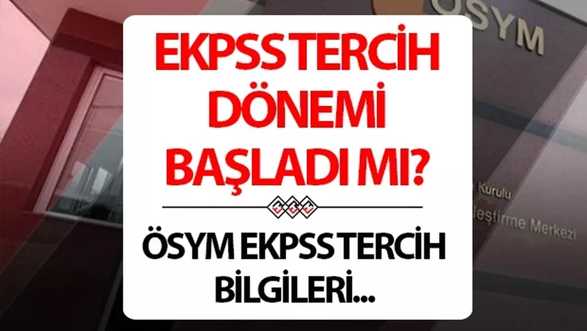 EKPSS Sonuçları Açıklandı, Tercih Bekliyor