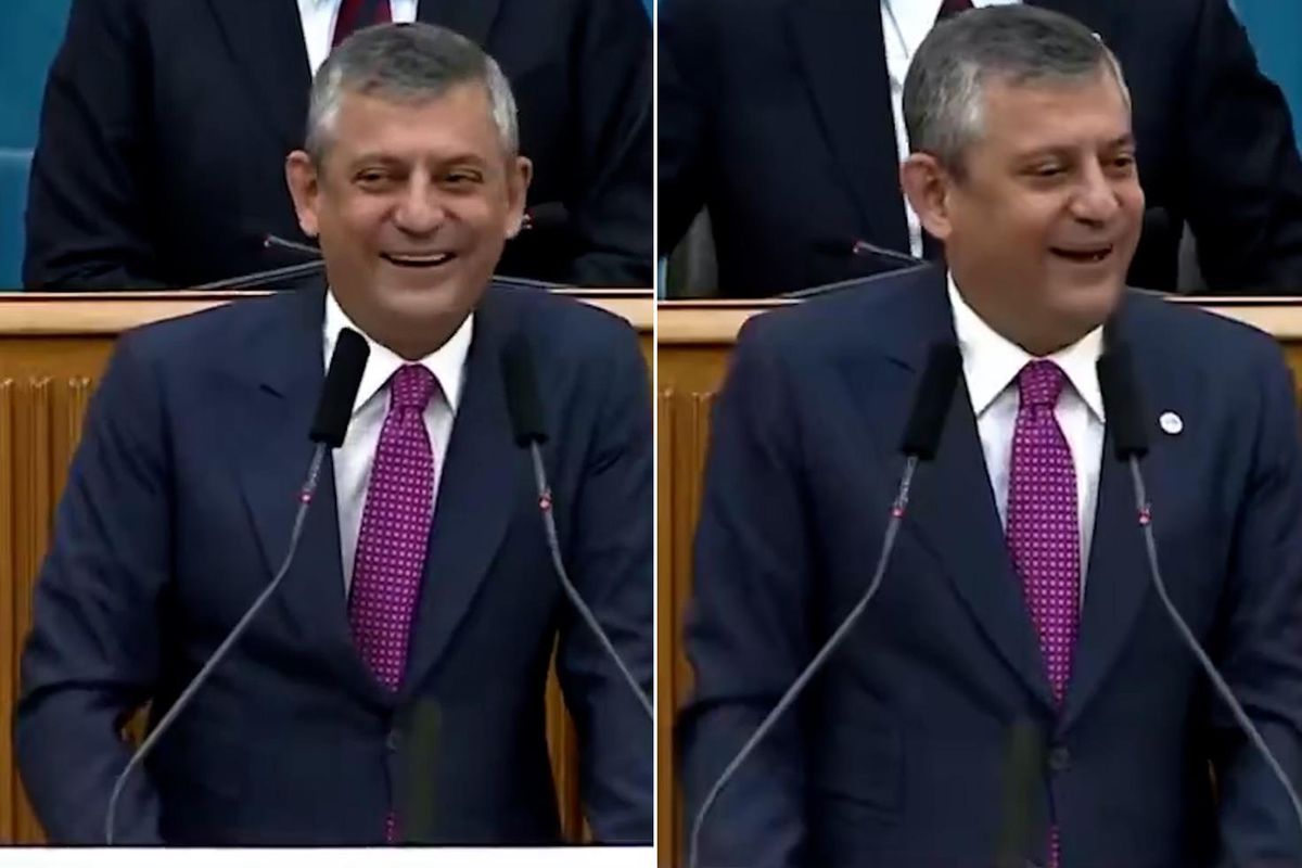 Özgür Özel'in ilk grup toplantısına damga vuran an! Kendisi de gülmeden edemedi