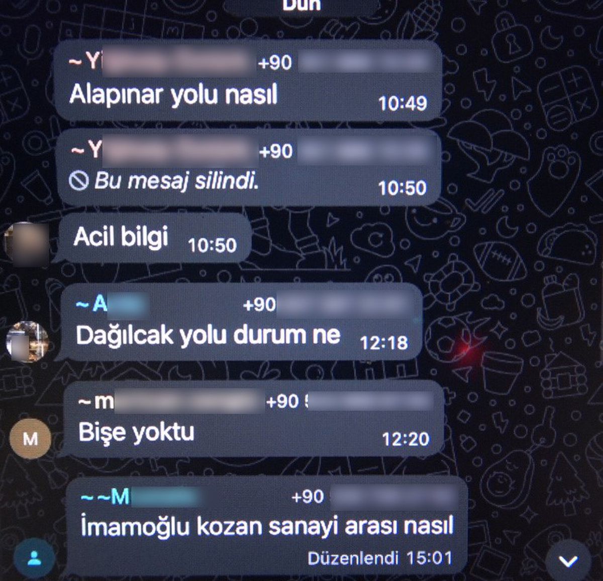 Kozan'da motosiklet sürücülerinden polis denetimine WhatsApp'lı kaçış planı