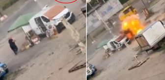 Sebze satıcısı drondan kaçtı ama kurtulamadı