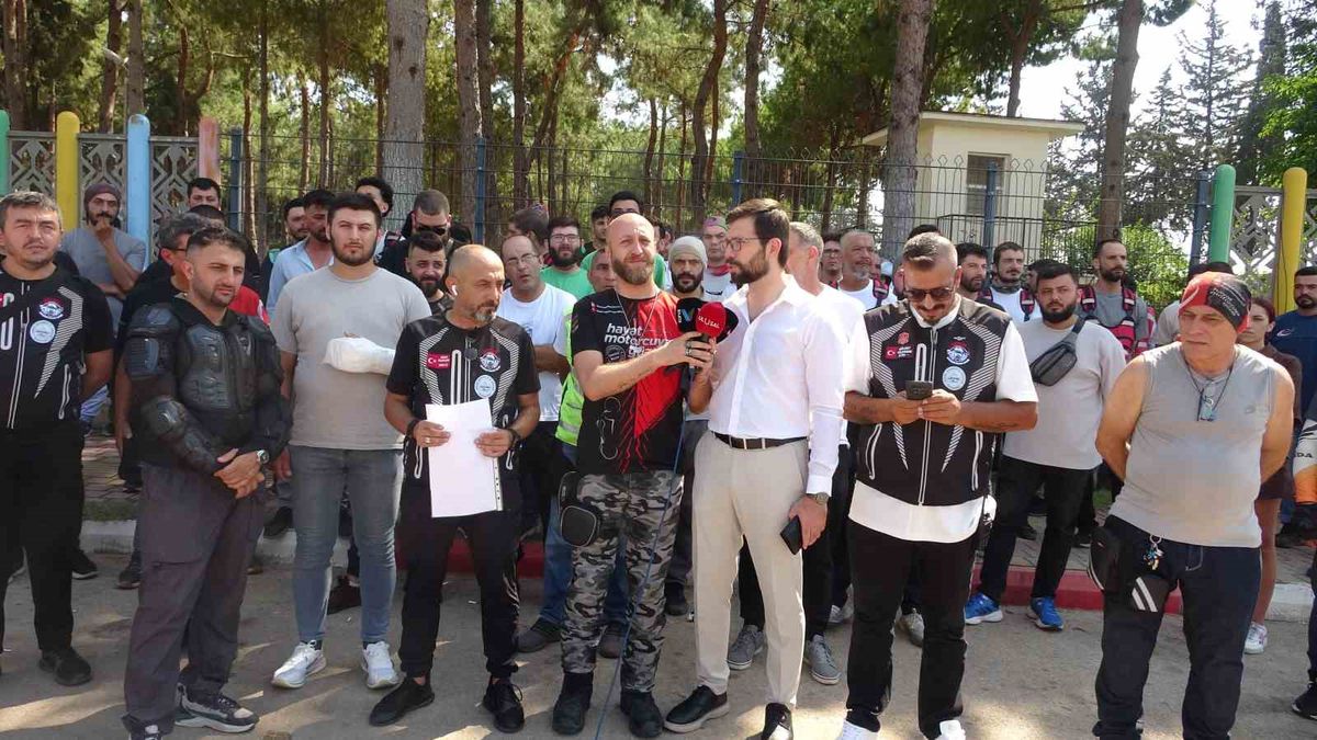 Dönerci Saldırısında Yaralanan Kuryeye Meslektaşlarından Destek