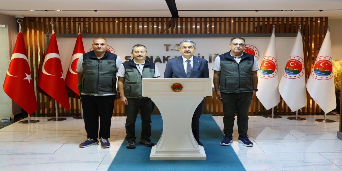 Şanlıurfa Orman İşletme Bölge Müdürü Poyraz, Şırnak Valisi Ekici'yi Ziyaret Etti