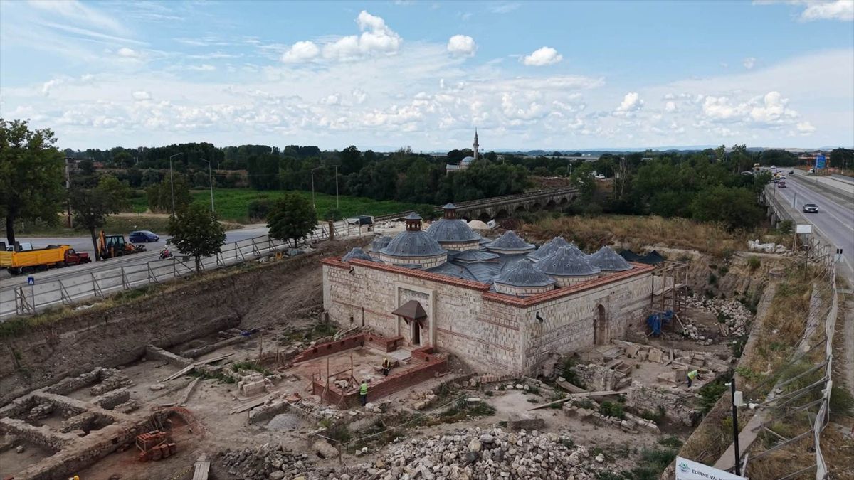 Edirne'de 600 Yıllık Gazi Mihal Hamamı İhya Ediliyor