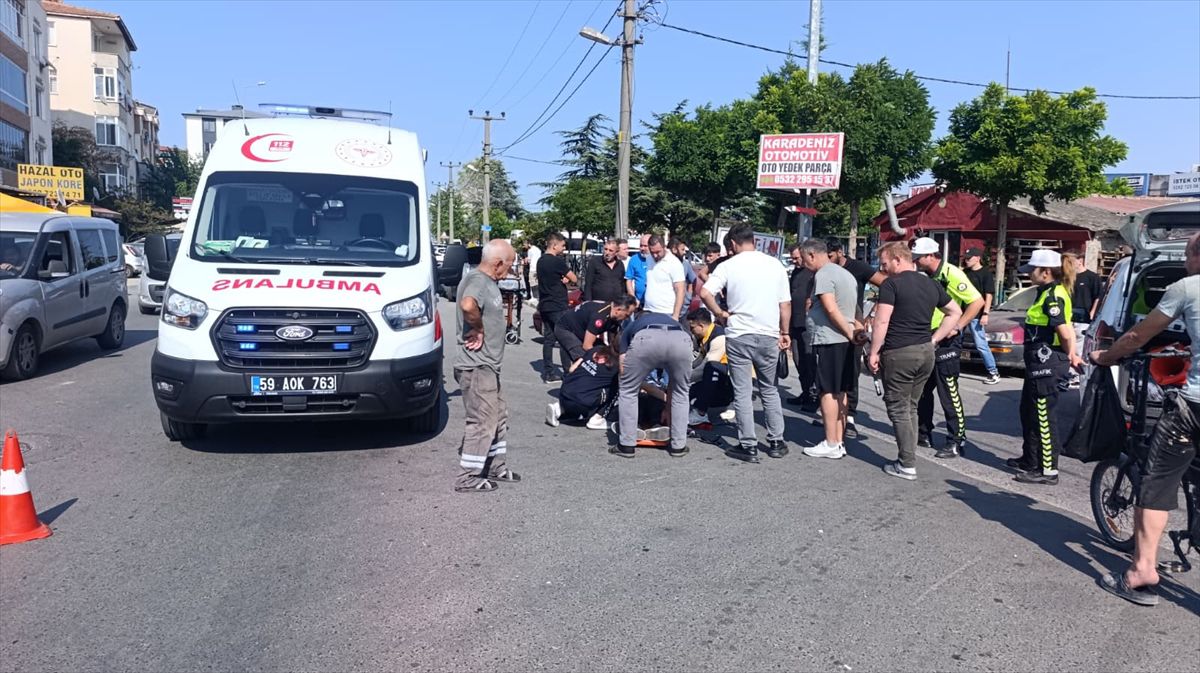 Çerkezköy'de Motosiklet Kazası: 1 Yaralı