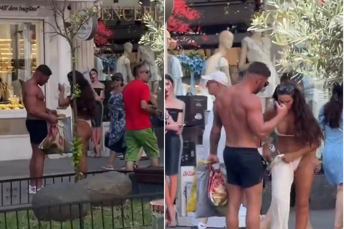 Çarşıda böyle gezdiler, esnaf şaştı kaldı