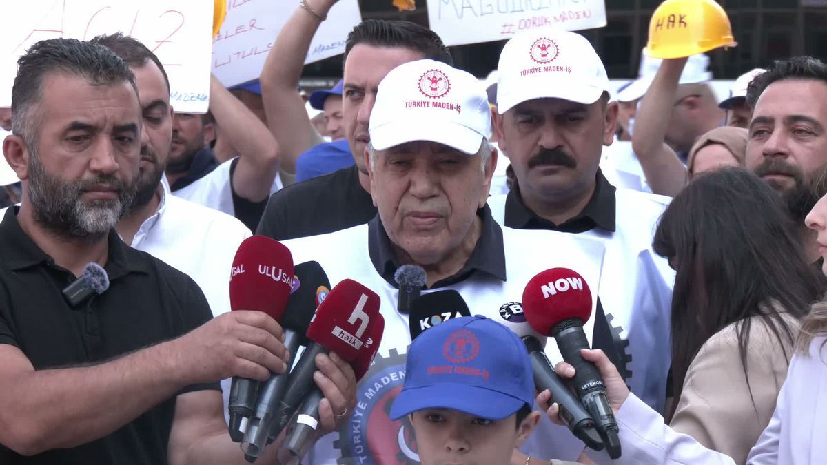 Maden işçilerinden Ankara'da eylem: 'Haklarımızı alıncaya kadar ayrılmayacağız'