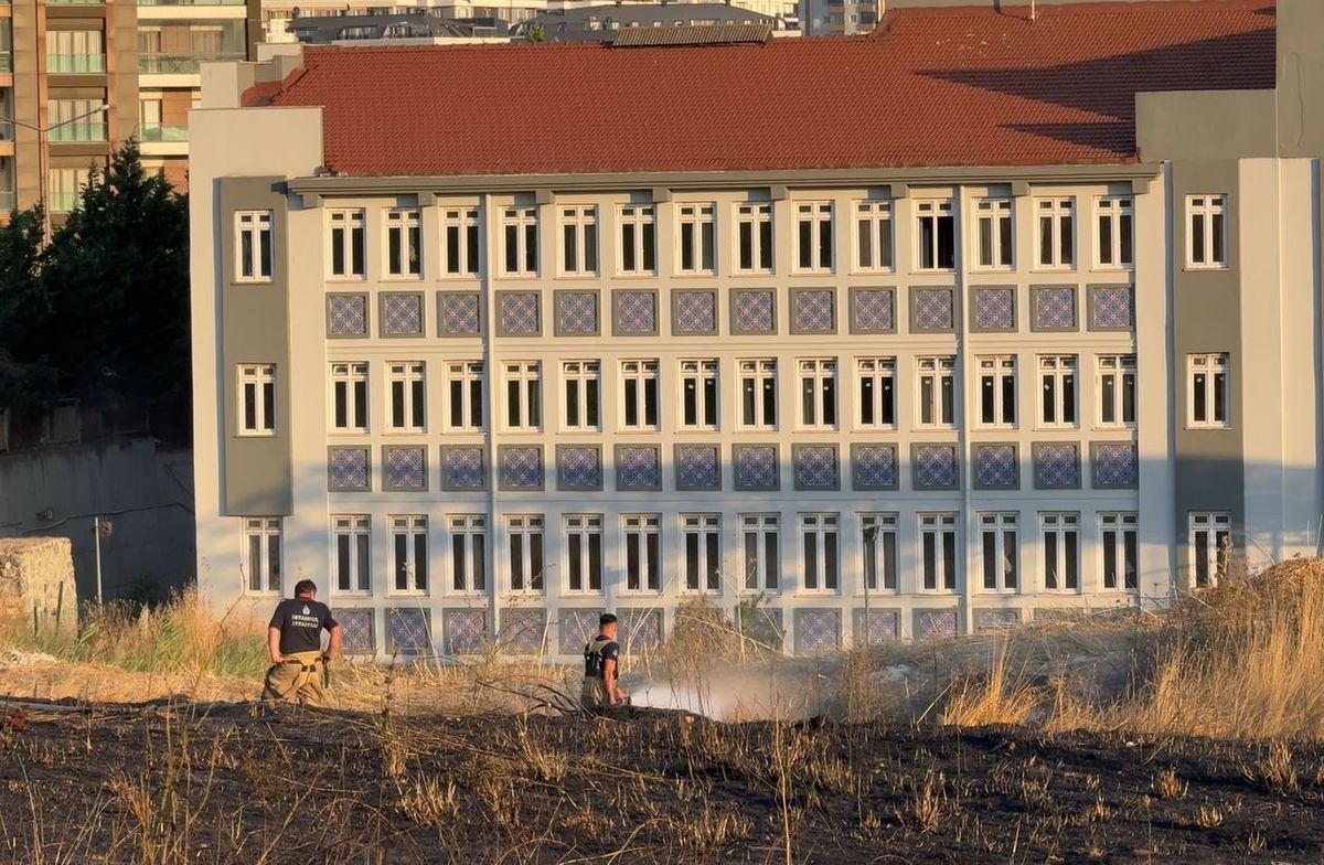 Beylikdüzü'nde Otluk Yangını Panik Yarattı