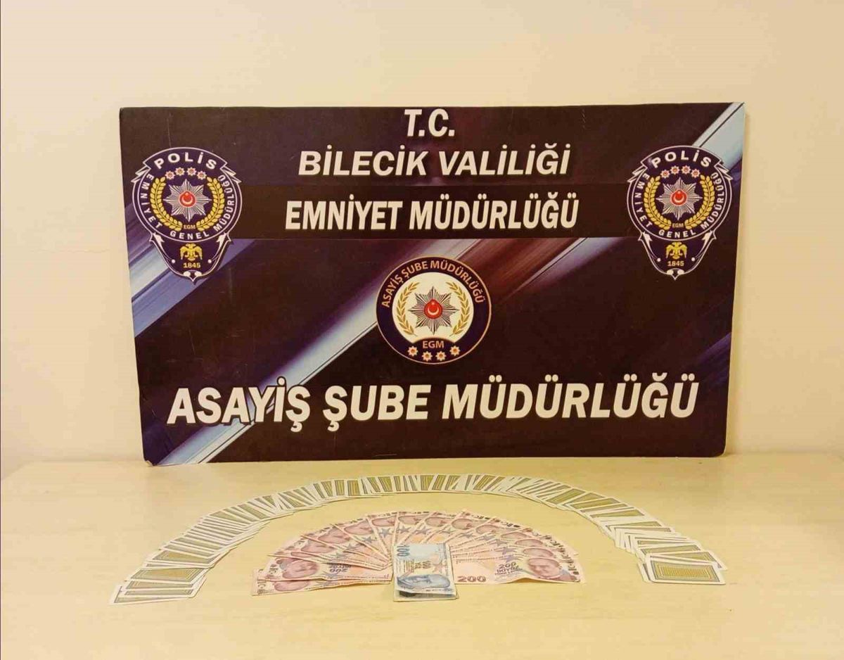 Bilecik'te Kumar Denetiminde 7 Kişiye 95 Bin 340 Lira Ceza