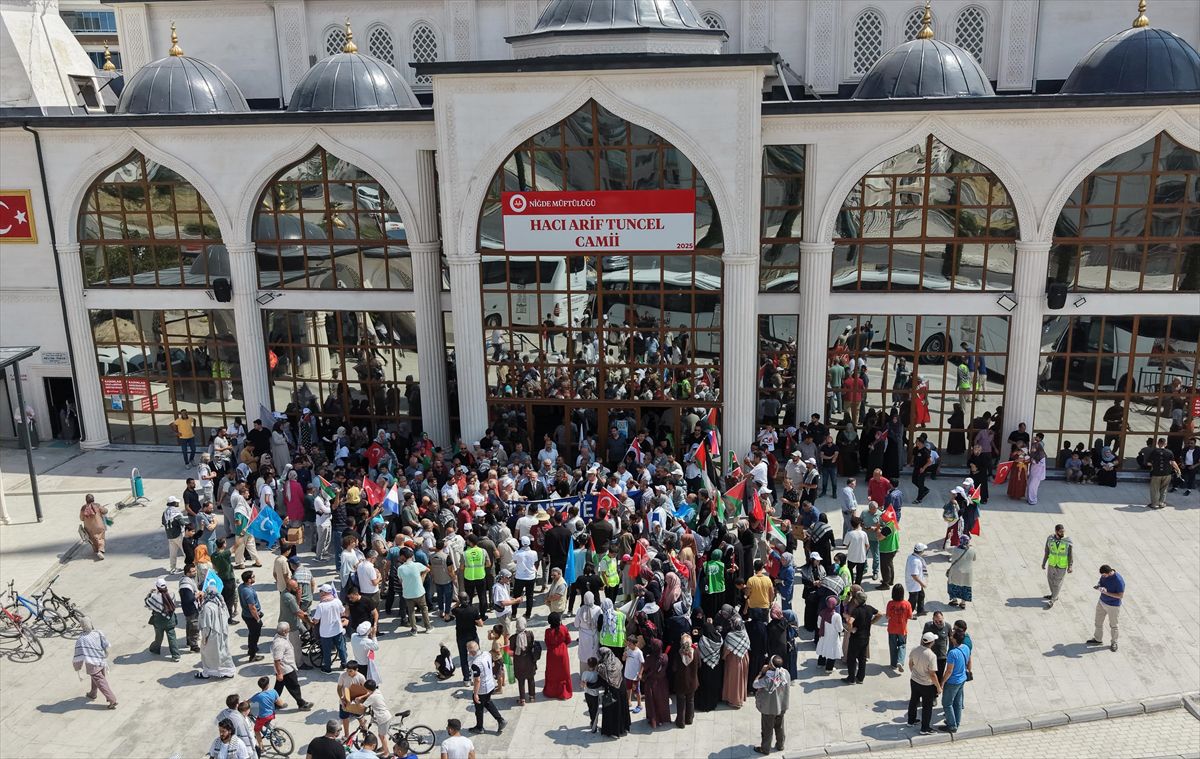 Filistin Konvoyu Niğde'de Karşılandı