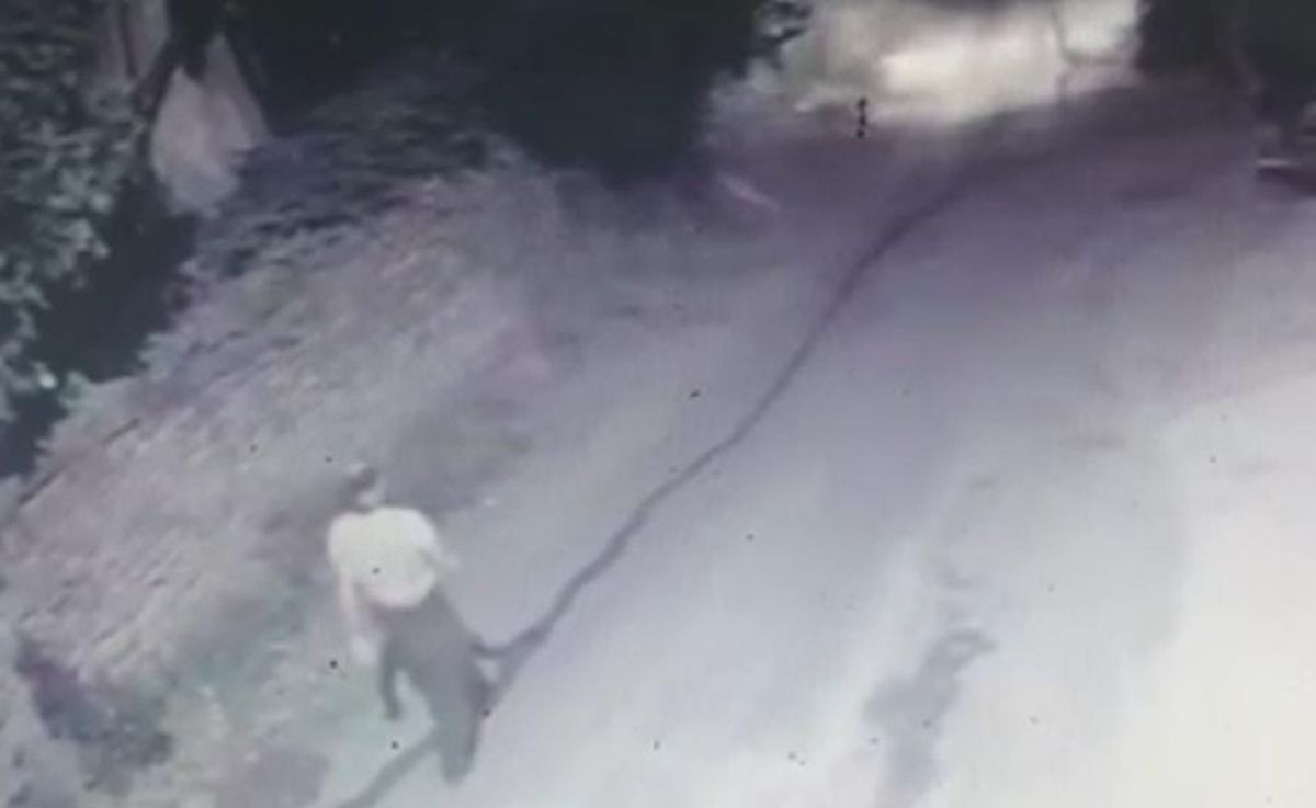 Engelli adamın son anları kamerada