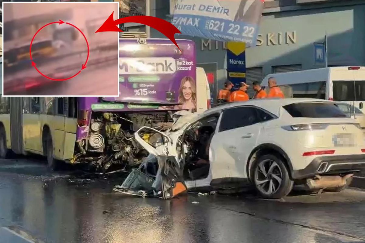 İstanbul'da 3 kişinin hayatını kaybettiği kaza kamerada