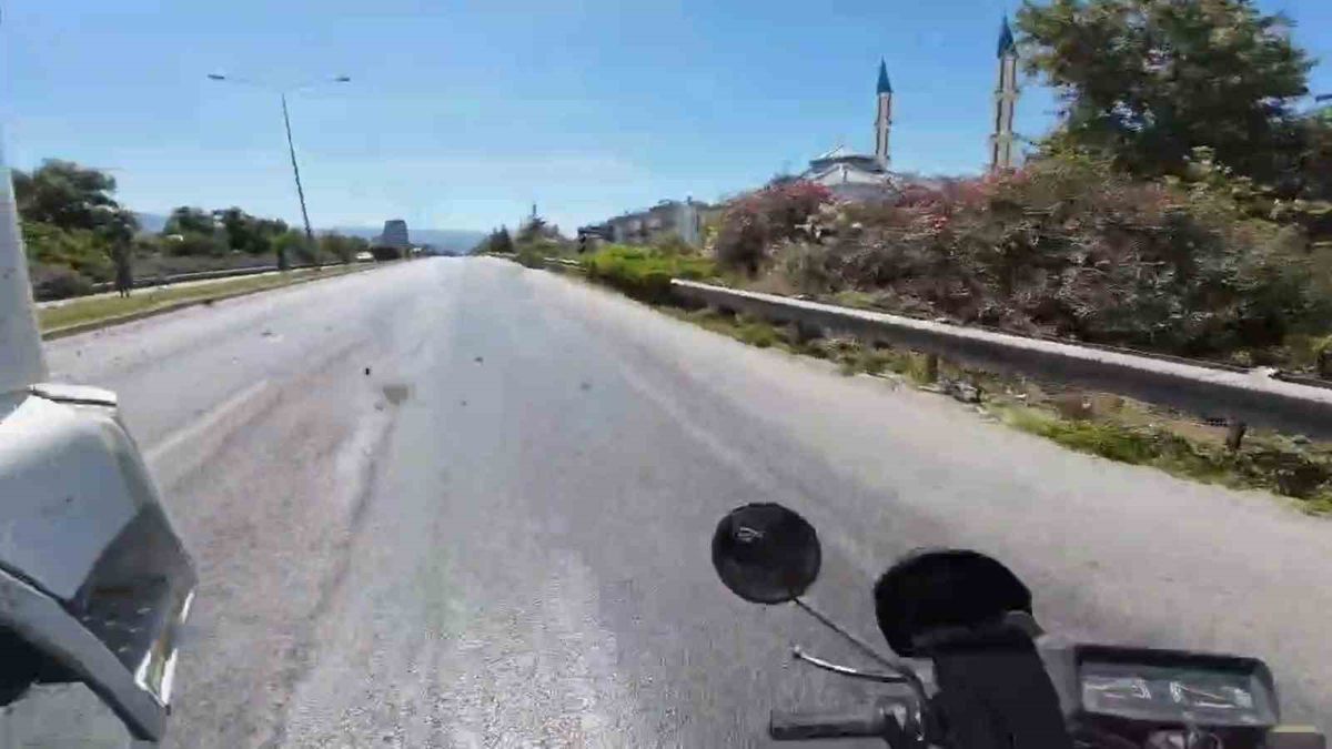 Kamyonun çarptığı motosiklette tek kusur sürücüde