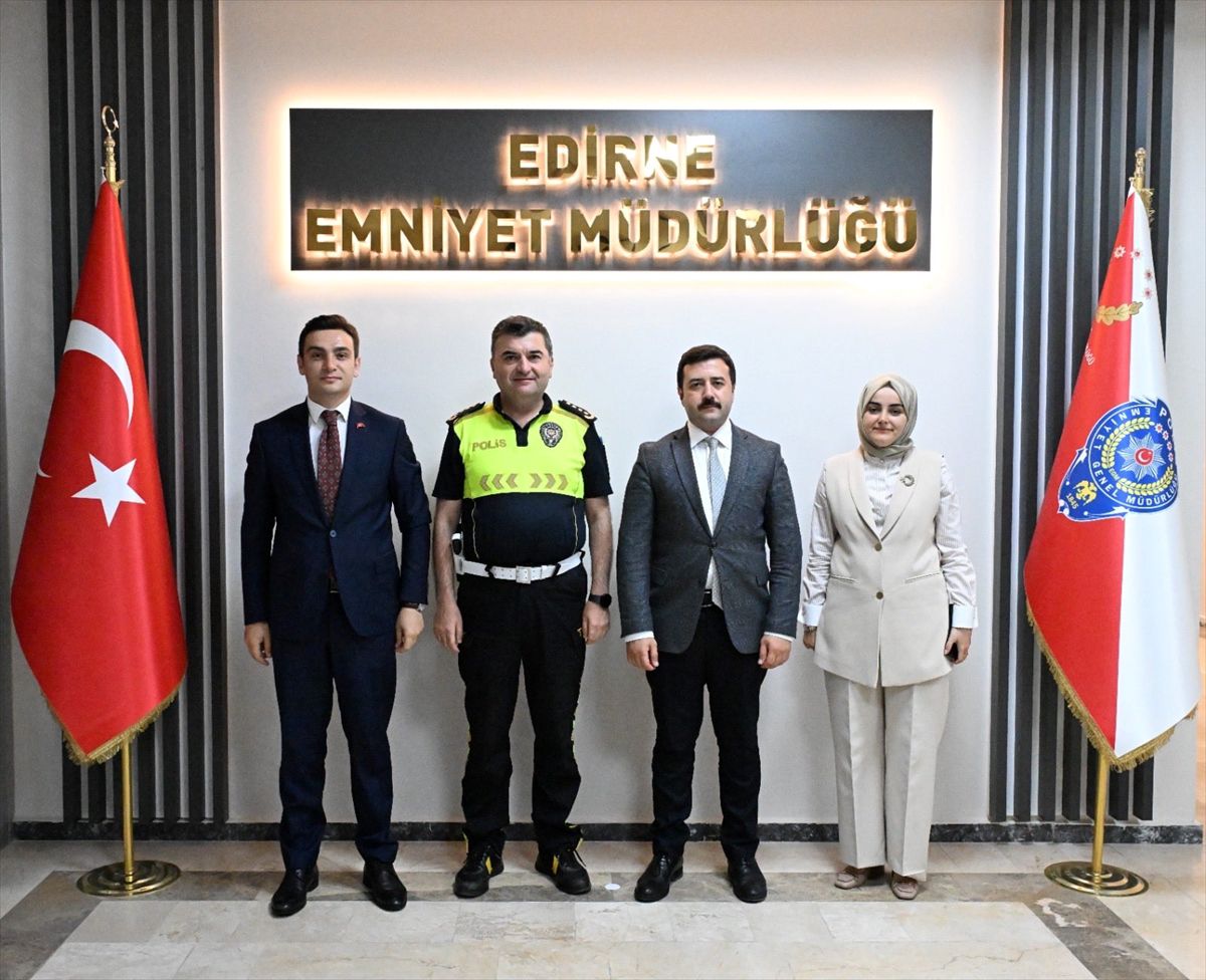 Yeni Kaymakamlardan Emniyet Müdürü Ayhan'a Ziyaret