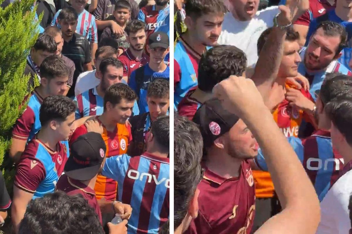 Salah karşılamasında ilginç anlar! Galatasaray formasını çıkarttırdılar