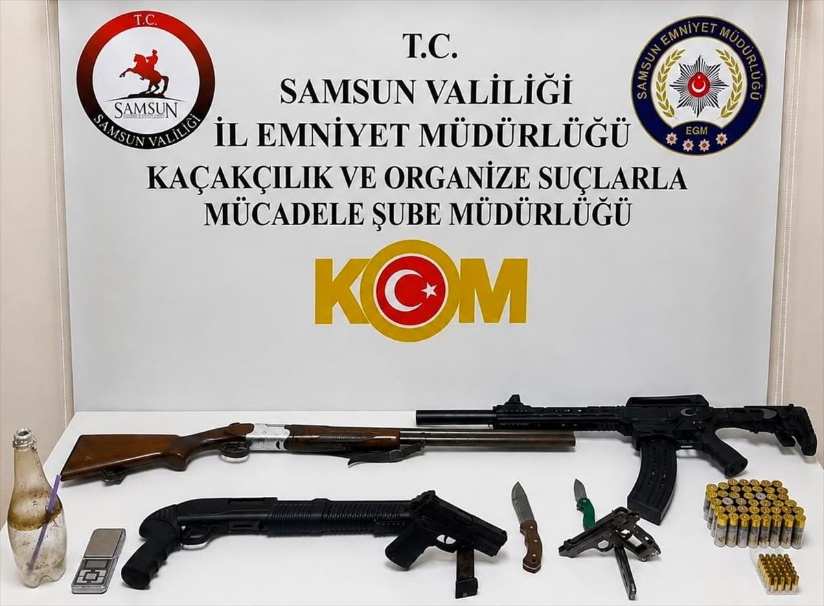 Bafra'da Silah Kaçakçılığı Operasyonu: 3 Gözaltı