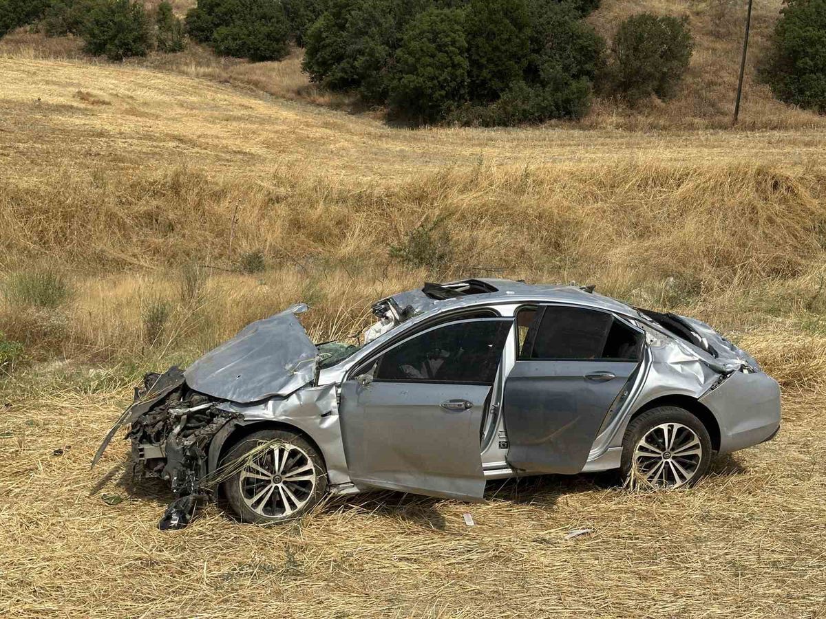 Uşak'ta Takla Atan Otomobilde Sürücü Hayatını Kaybetti