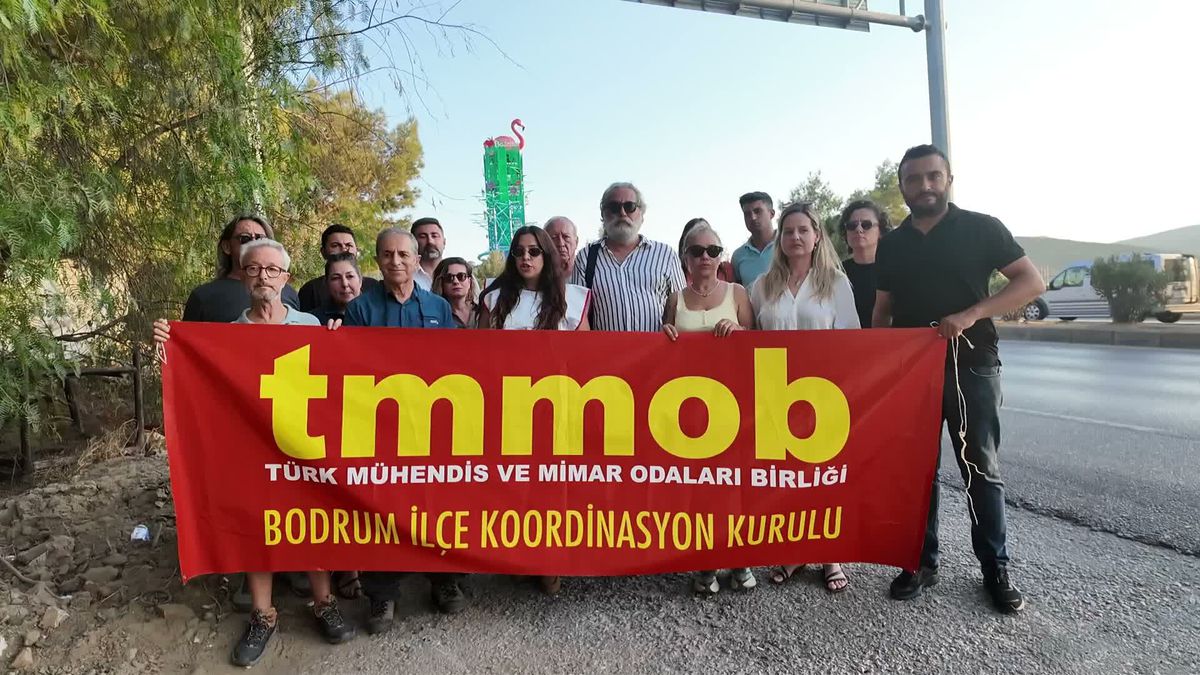 Bodrum'da 'Dev Flamingo' Tepkisi: 'Haramilerin Saltanatını Yıkacağız'