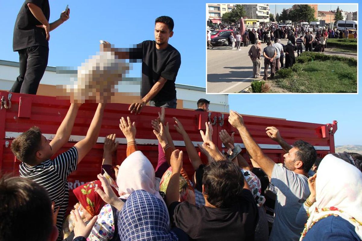 Geçen yıl zarardan, bu yıl kazançtan dağıttı! 6 ton patates 10 dakikada tükendi
