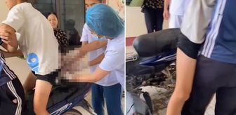 Hastaneye yetişemedi! Bebeğini motosiklet üzerinde dünyaya getirdi