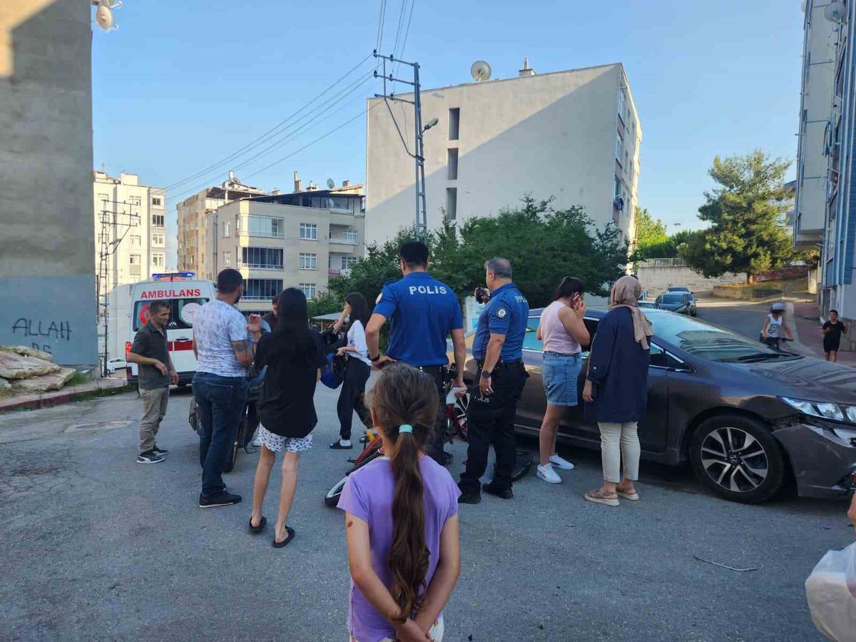 Samsun'da Motosiklet ile Otomobil Çarpıştı: 1 Yaralı