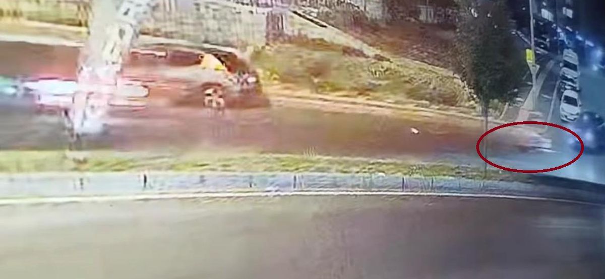 Ters Yön Motosiklet Kazası Kamerada